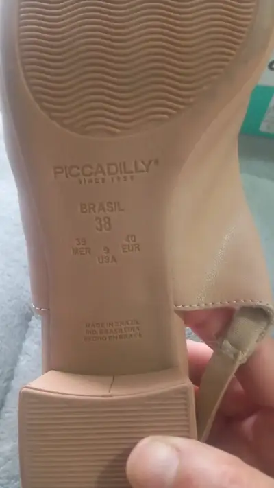 Zapatos Piccadilly beige con tacón bajo - miniatura 5