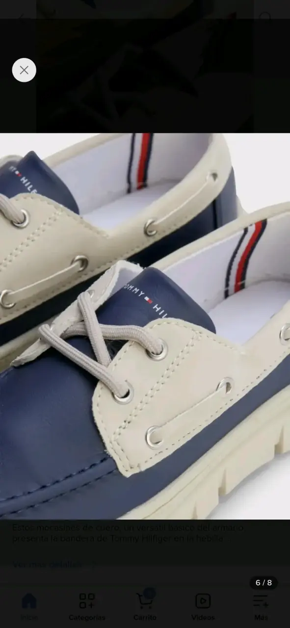 Zapatos náuticos para niños Tommy Hilfiger azul y beige - 4