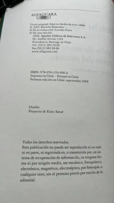 Libro 'Un grito de amor desde el centro del mundo' de Kyoichi Katayama - miniatura 3