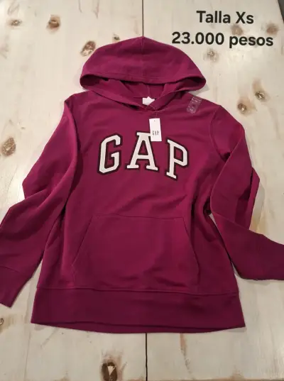Polerón con capucha GAP burdeos para mujer - miniatura 1
