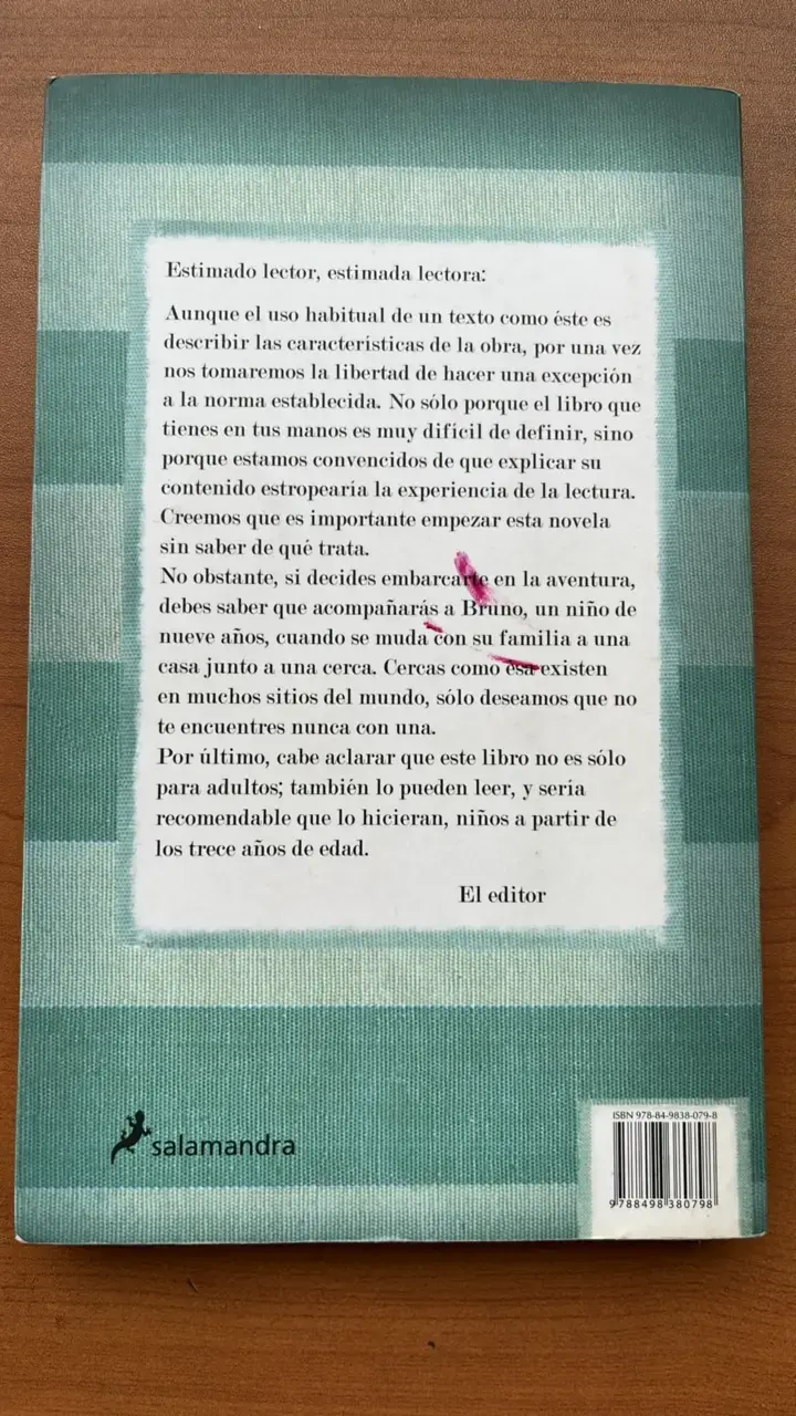 Libro 'El Niño con el Pijama de Rayas' de John Boyne - 2