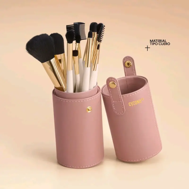 Set de brochas de maquillaje con estuche Cyzone - 1