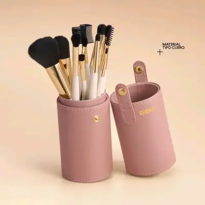 Set de brochas de maquillaje con estuche Cyzone - miniatura 1