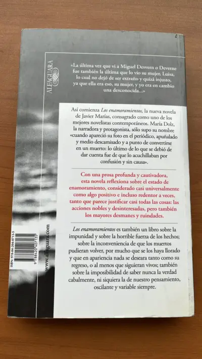 Libro 'Los enamoramientos' de Javier Marías - miniatura 2