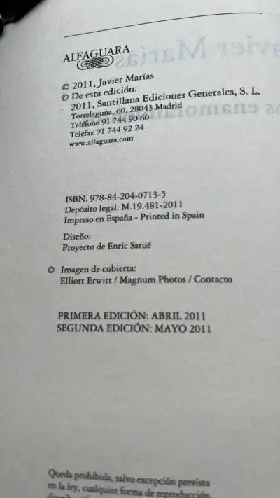 Libro 'Los enamoramientos' de Javier Marías - miniatura 3