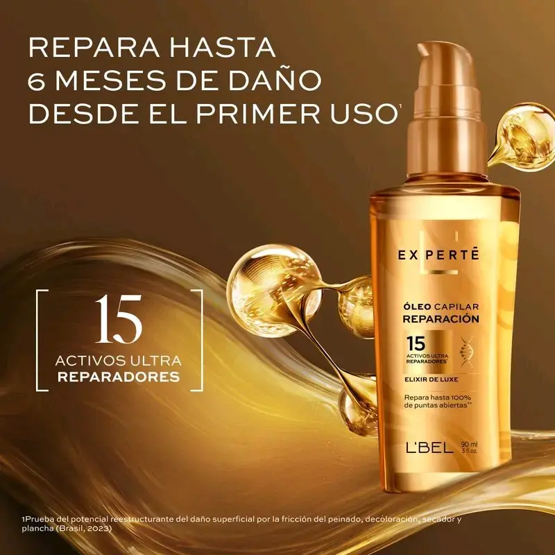 Óleo Capilar Reparación L'Bel Experté 90ml - 2