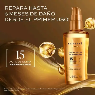 Óleo Capilar Reparación L'Bel Experté 90ml - miniatura 2