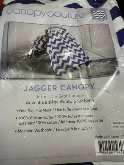 Cubierta para silla de auto con diseño zigzag azul - miniatura 4