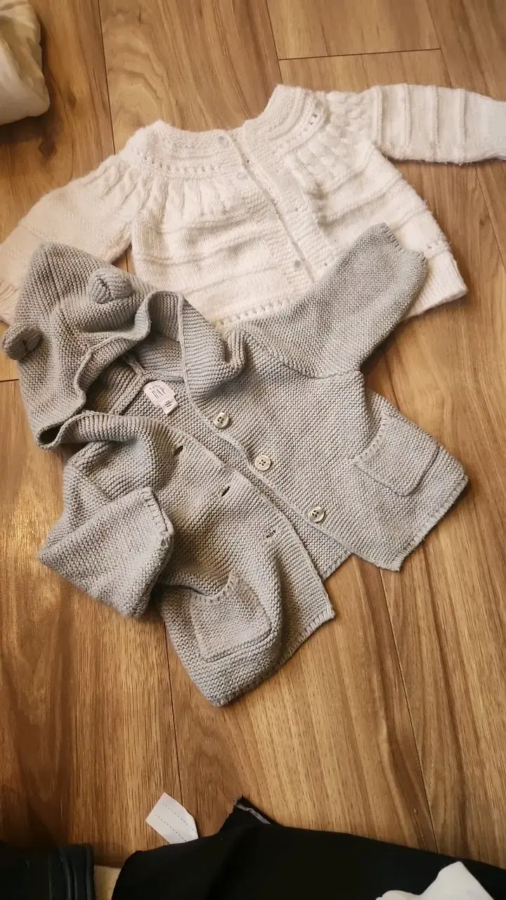 Conjunto de chalecos para bebé en lana