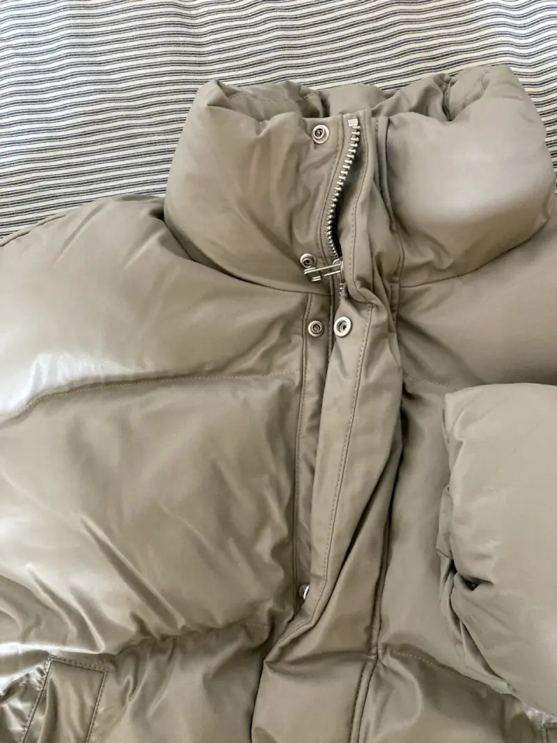 Chaqueta acolchada Zara color beige - 4