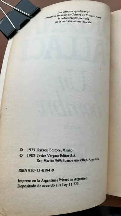 Libro 'Un Hombre' de Oriana Fallaci - miniatura 3