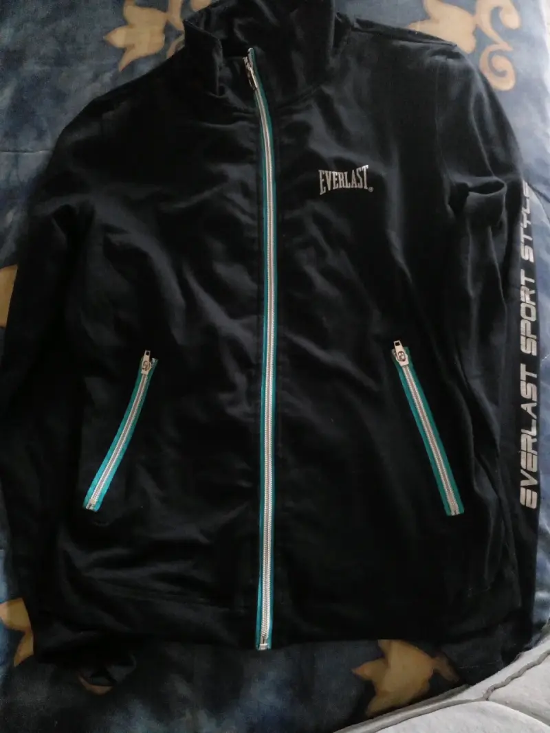 Chaqueta deportiva Everlast azul marino con cierre - 1