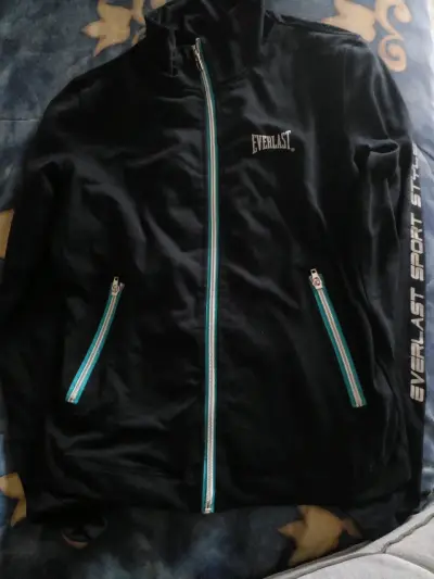 Chaqueta deportiva Everlast azul marino con cierre - miniatura 1