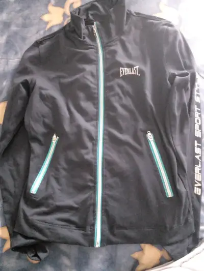 Chaqueta deportiva Everlast azul marino con cierre - miniatura 2