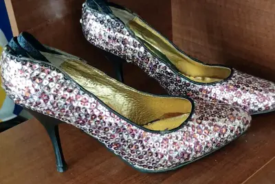 Botines de cuero con estampado animal print - miniatura 2