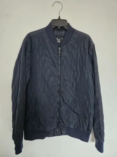 Chaqueta bomber azul para hombre - miniatura 1