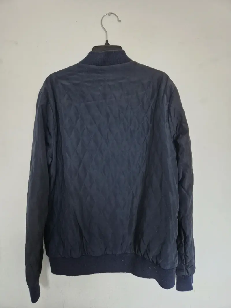 Chaqueta bomber azul para hombre - 2