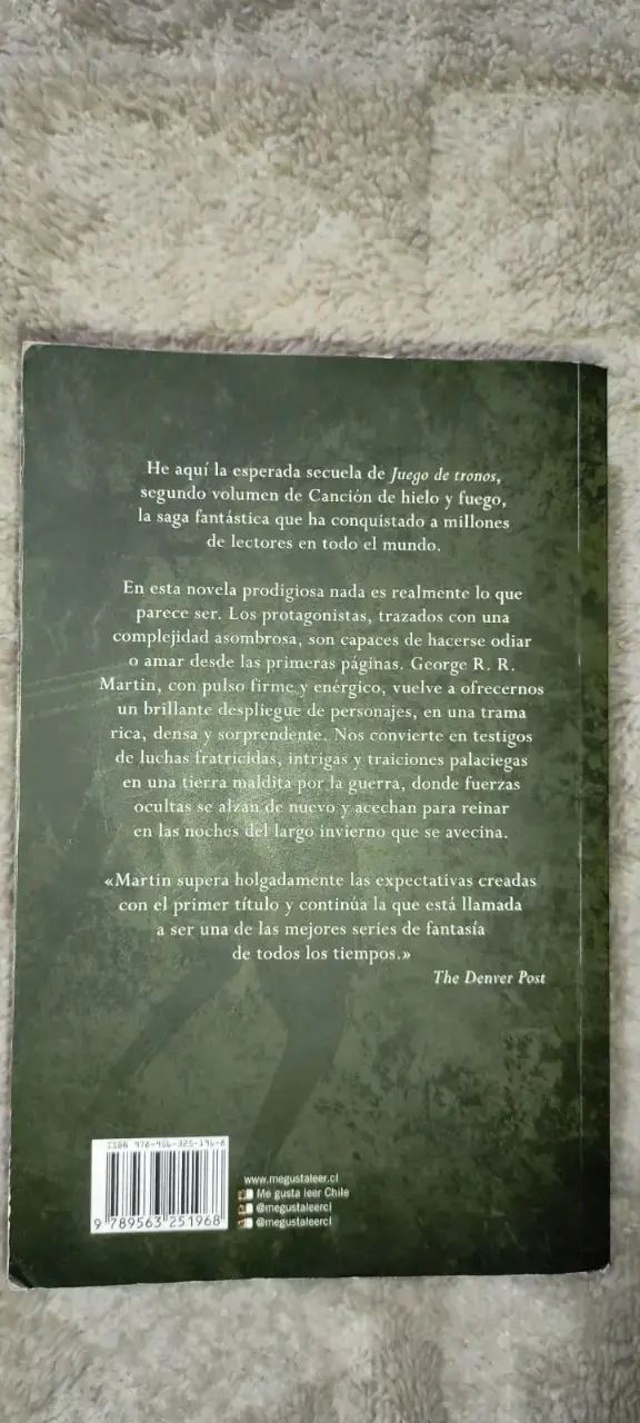 Libro 'Choque de Reyes' de George R. R. Martin - 2