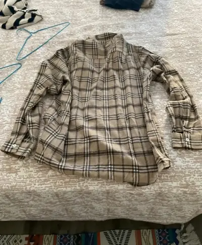 Camisa de franela a cuadros para hombre - miniatura 2