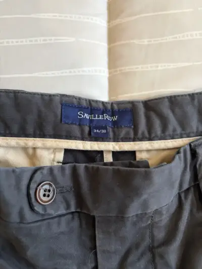 Pantalones Saville Row gris talla 34/30 - miniatura 1