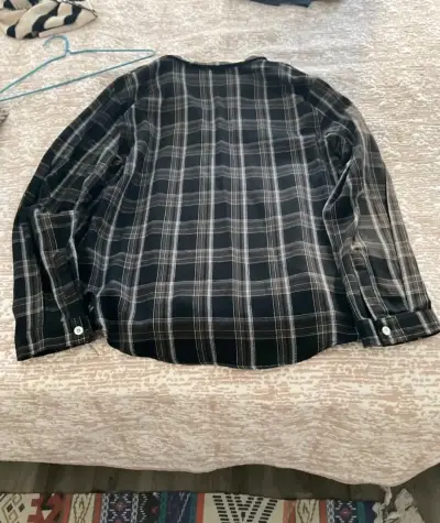 Camisa de franela a cuadros para hombre - miniatura 2