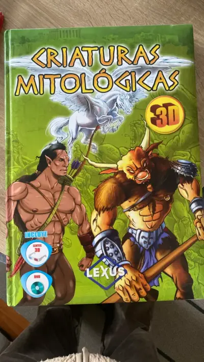 Libro Criaturas Mitológicas 3D con Lentes y DVD - miniatura 1
