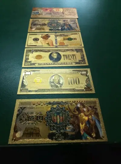 Billetes de colección dorados edición especial - miniatura 1