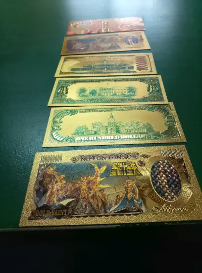 Billetes de colección dorados edición especial - miniatura 2