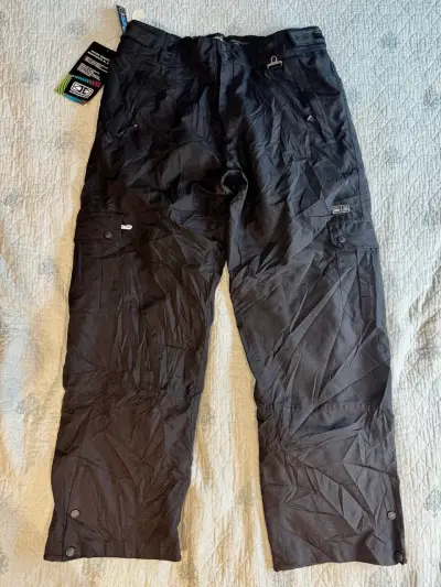Pantalones de senderismo negros con bolsillos - miniatura 1
