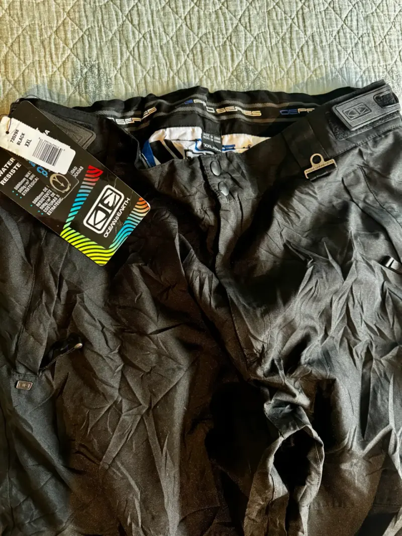 Pantalones de senderismo negros con bolsillos - 2