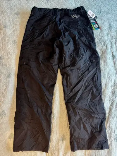 Pantalones de senderismo negros con bolsillos - miniatura 3
