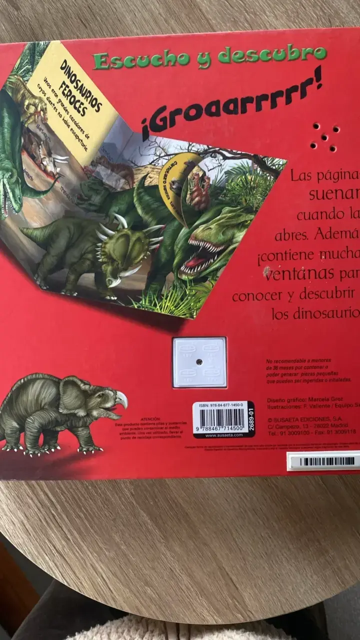 Libro interactivo de dinosaurios con sonidos - 2