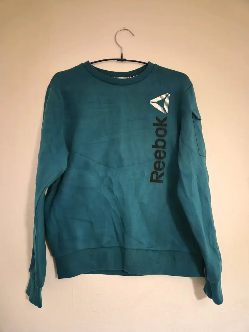 Polerón Reebok verde unisex