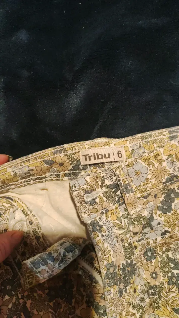 Pantalones de flores para niña talla 6 - 2