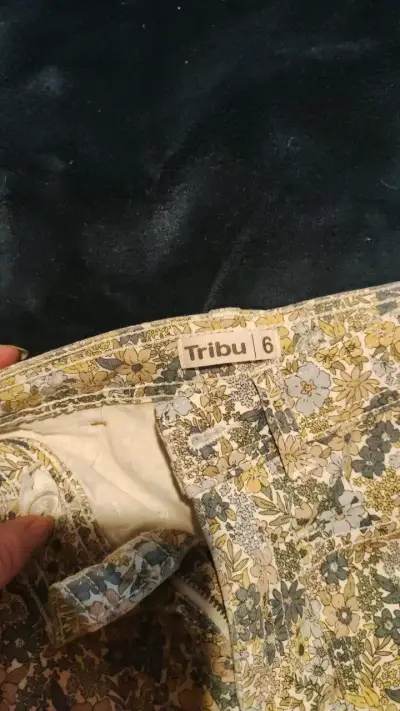 Pantalones de flores para niña talla 6 - miniatura 2