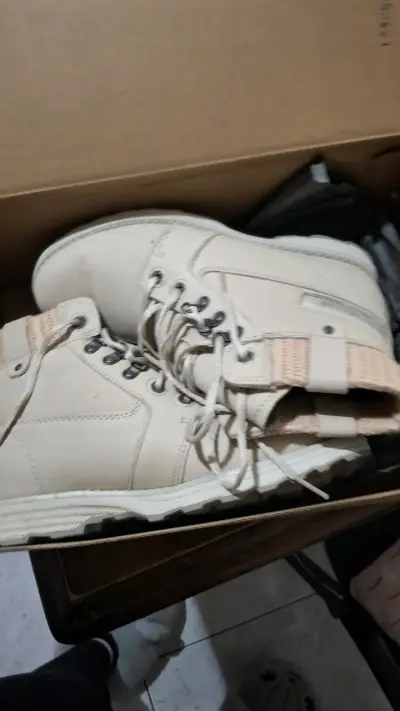 Botas de montaña beige para mujer - miniatura 3