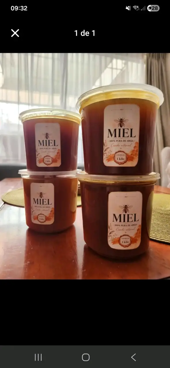 Miel 100% pura de abeja 1kg
