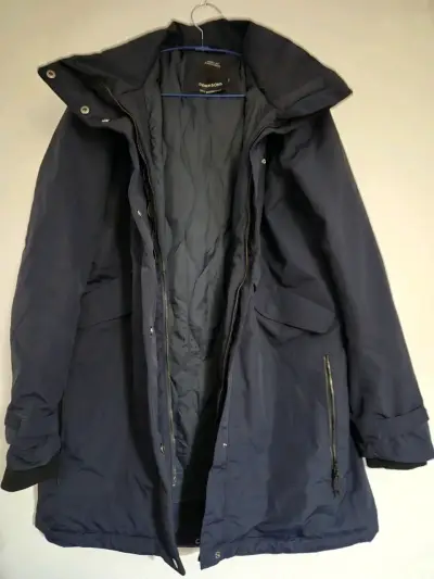 Parka impermeable Didriksons azul con capucha - miniatura 3