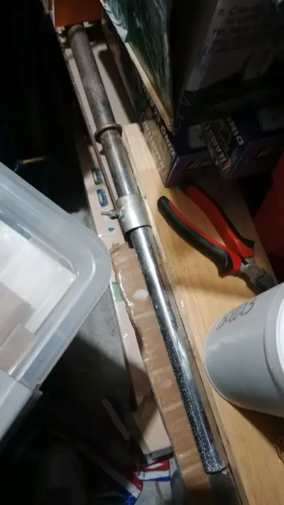 Barra de pesas ajustable de metal con discos 30 kl - miniatura 1