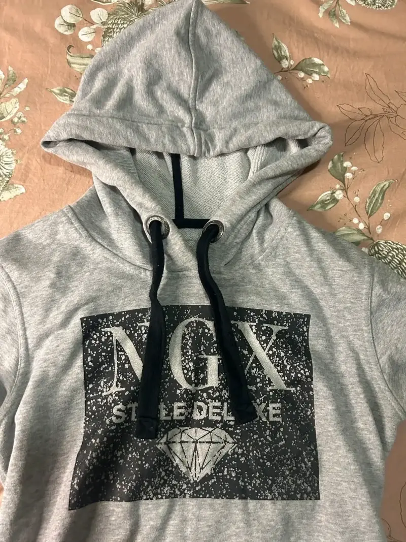 Polerón con capucha gris NGX Style Deluxe - 1