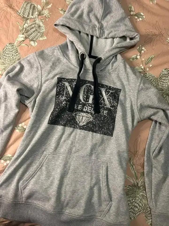 Polerón con capucha gris NGX Style Deluxe - 2