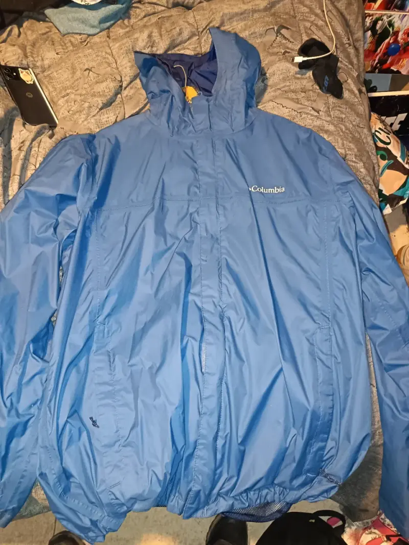 Chaqueta impermeable Columbia azul para hombre - 5