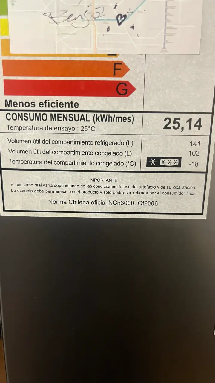 Refrigerador Fensa de dos puertas en buen estado - 2