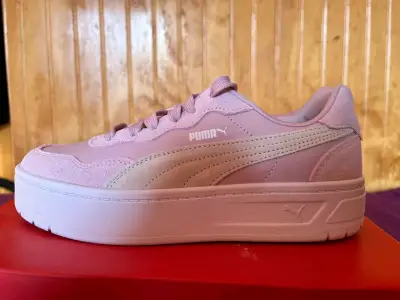 Zapatillas deportivas Puma rosa para mujer - miniatura 1