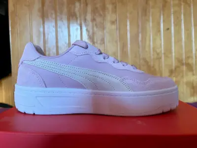 Zapatillas deportivas Puma rosa para mujer - miniatura 4