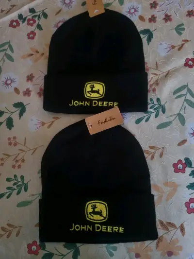 Gorro de lana John Deere negro unisex - miniatura 1