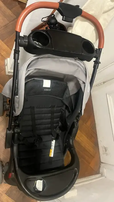 Coche de bebé plegable con manillar ajustable - miniatura 5