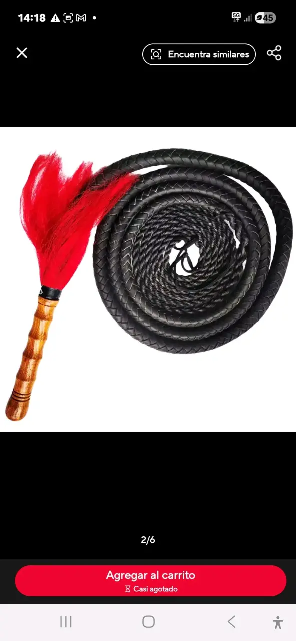 Látigo de cuero ecológico trenzado para entrenamie - 6
