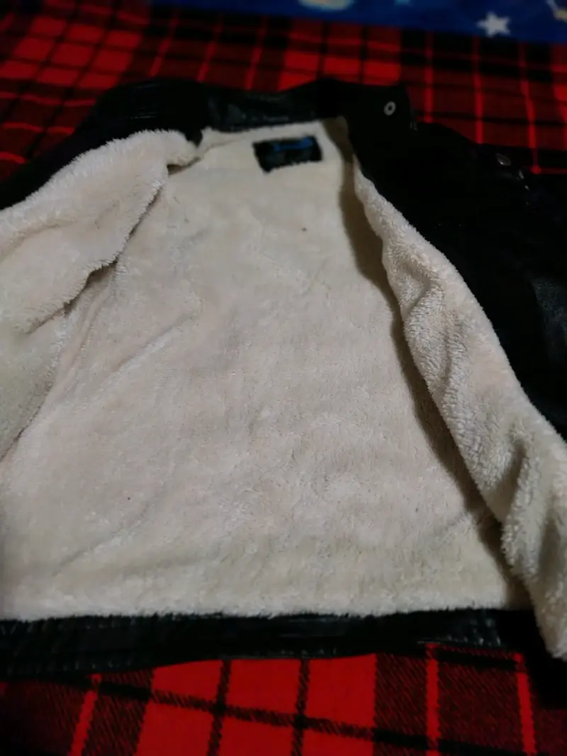 Chaqueta de cuero negra 7a 9 años - 3