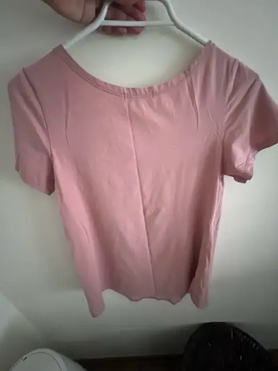 Polera rosa de algodón para mujer talla M - miniatura 2